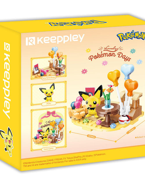 Load image into Gallery viewer, Qman Keeppley Building Blocks #K20226 Pokemon Pichu Sweet Preparation
