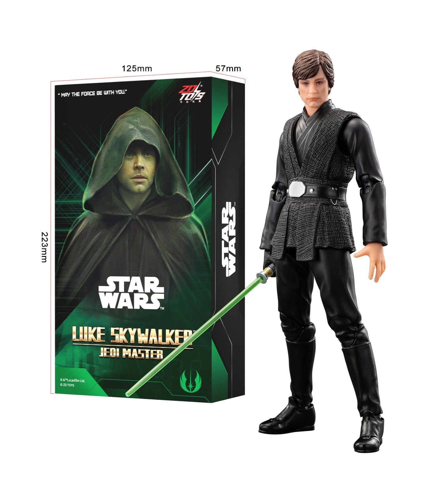 ZD Toys Star Wars Series 1/10 Star Wars Luke Skywalker Action Figures