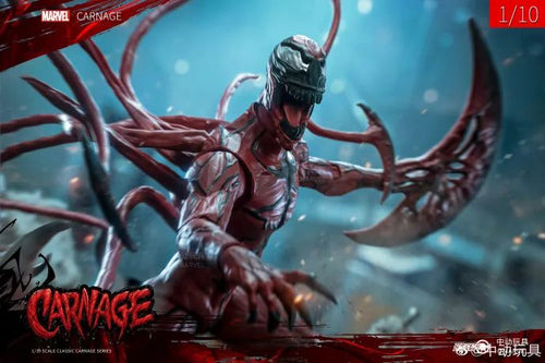 Load image into Gallery viewer, ZD Toys Marvel 9-inch 1/10 Venom Carnage Action Figure Set

