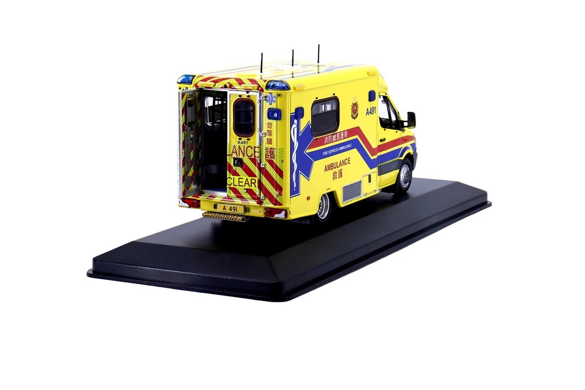 Tiny City Hobby 1/43 MERCEDES-BENZ Sprinter FL HKFSD Ambulance (A491) Model Car