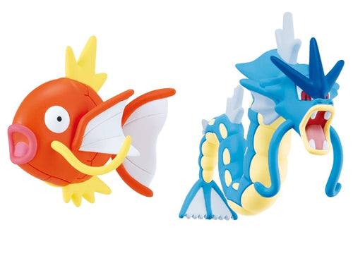 Load image into Gallery viewer, Takara Tomy Pokemon Moncolle Magikarp &amp; Gyarados Set Collectible Mini Figure
