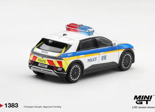 Load image into Gallery viewer, (Pre-order) Mini GT #1383 Hyundai Ioniq 5 Police Car Diecast Model Car
