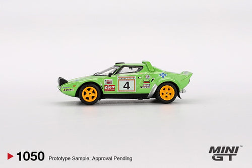 Load image into Gallery viewer, Mini GT #1050 Lancia Stratos HF #4 1979 Spanish Rally Champion
