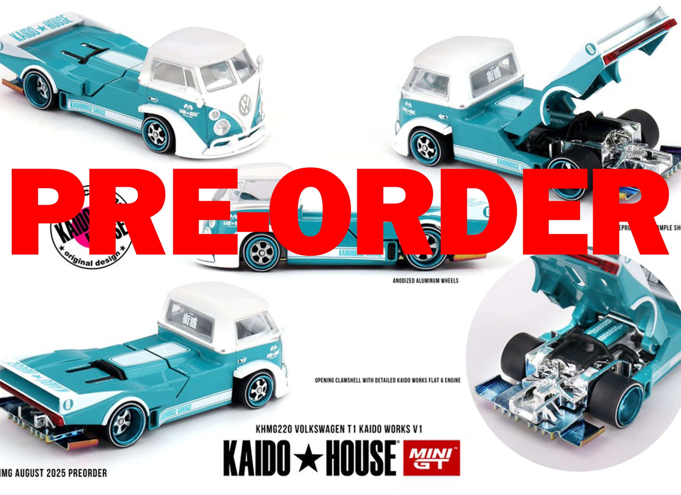 (Pre-order) Kaido House X Mini GT Volkswagen T1 KAIDO WORKS V1 Model Car KHMG220