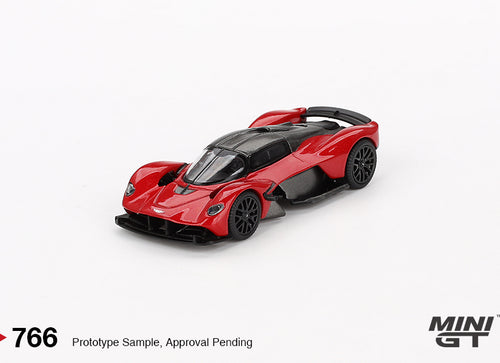 Load image into Gallery viewer, Mini GT #766 1/64 Aston Martin Valkyrie Hyper Red Diecast Car LHD
