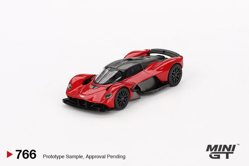 Load image into Gallery viewer, Mini GT #766 1/64 Aston Martin Valkyrie Hyper Red Diecast Car LHD
