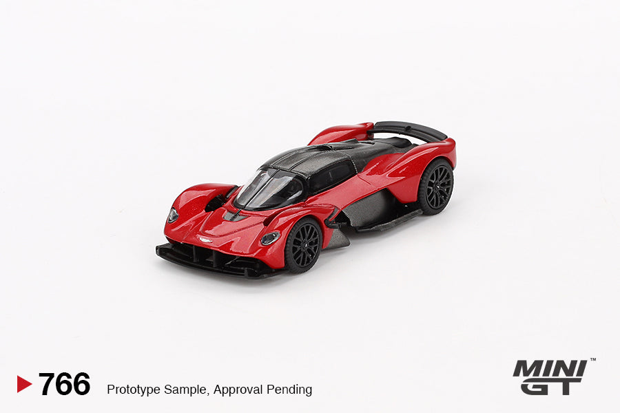 Mini GT #766 1/64 Aston Martin Valkyrie Hyper Red Diecast Car LHD