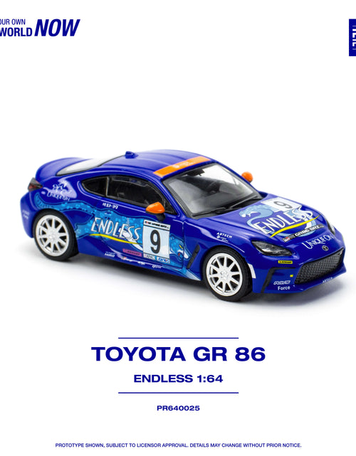 Load image into Gallery viewer, POPRACE 1/64 GR86 ENDLESS Diecast Model Car
