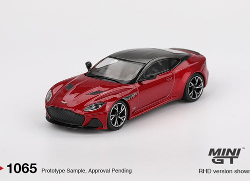 Load image into Gallery viewer, Mini GT #1065 Aston Martin DBS Hyper Red Diecast Model Car RHD

