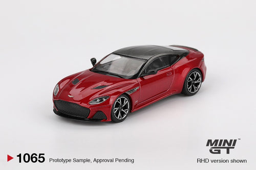 Load image into Gallery viewer, Mini GT #1065 Aston Martin DBS Hyper Red Diecast Model Car RHD
