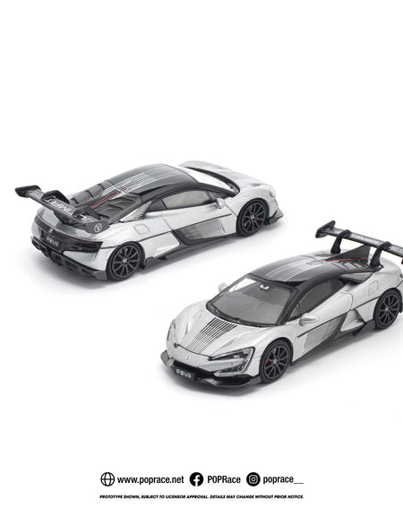 (Pre-order) POPRACE 1/64 YANGWANG U9 - SILVER Diecast Model Car