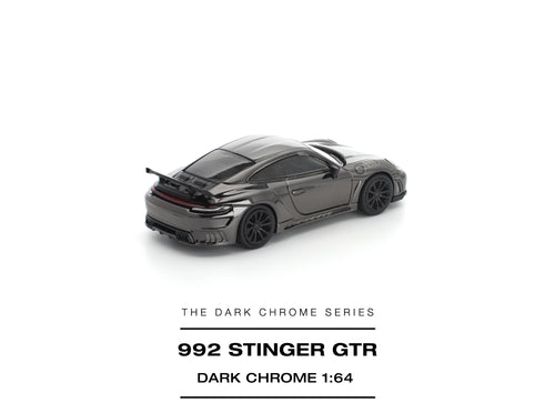 Load image into Gallery viewer, (Pre-order) POPRACE 1/64 STINGER GTR DARK CHROME Diecast Model Car
