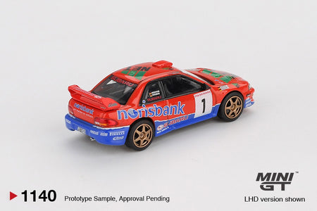 MINI GT #1140 Subaru Impreza WRC97 #1 1999 DRM Champion Model Car