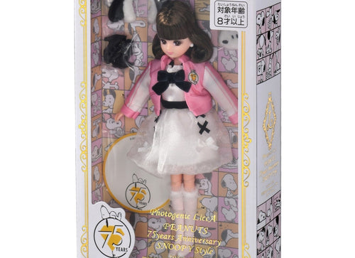 Load image into Gallery viewer, Takara Tomy Licca Rika-chan Photogenic PEANUTS 75years Anniversary Snoopy Style
