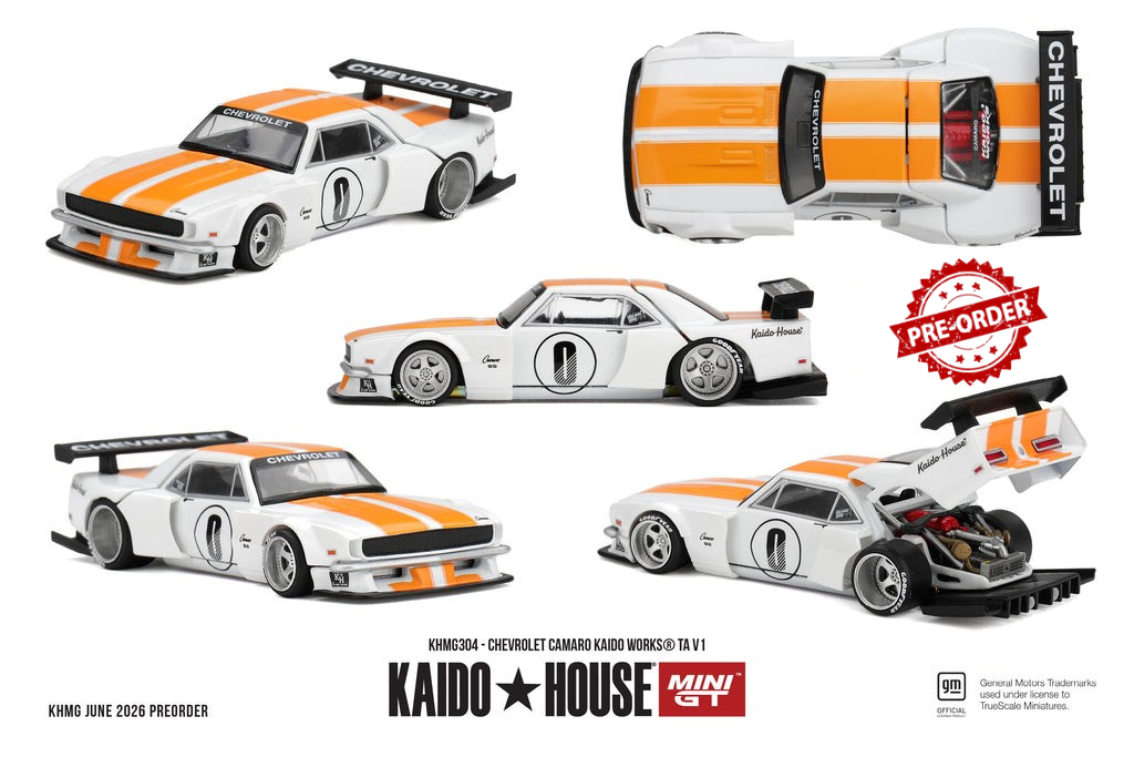 (Pre-order) Mini GT x Kaido House Chevrolet Camaro KAIDO WORKS TA V1 #KHMG304