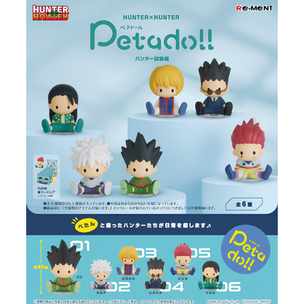 Re-ment Petadoll Hunter x Hunter Hunter Exam Arc Box Complete set of 6