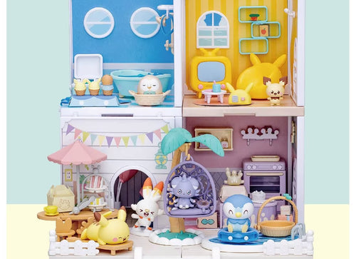 Load image into Gallery viewer, Takara Tomy 	Pokemon PokePeace Let`s Party Garden with figures set
