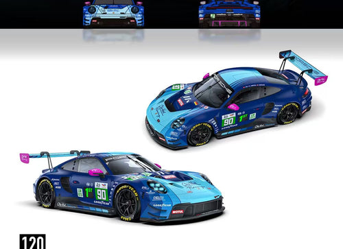 Load image into Gallery viewer, (Pre-order) Trends Hobby 1/64  Diecast Porsche 911 GT3 R LeMan 24H 2025 #90
