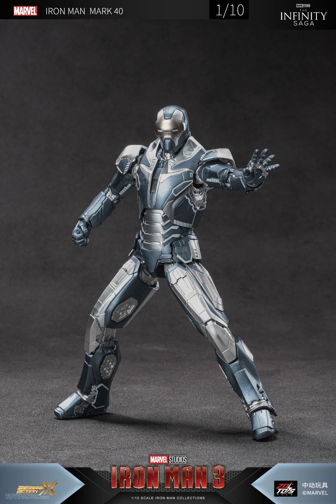 ZD Toys Marvel Avengers 1/10 Iron Man MK40 Action Figure
