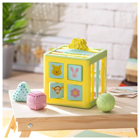 Takara Tomy Disney Baby Toy String x String Educational Cube Winnie the Pooh
