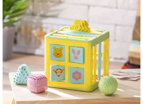 Load image into Gallery viewer, Takara Tomy Disney Baby Toy String x String Educational Cube Winnie the Pooh
