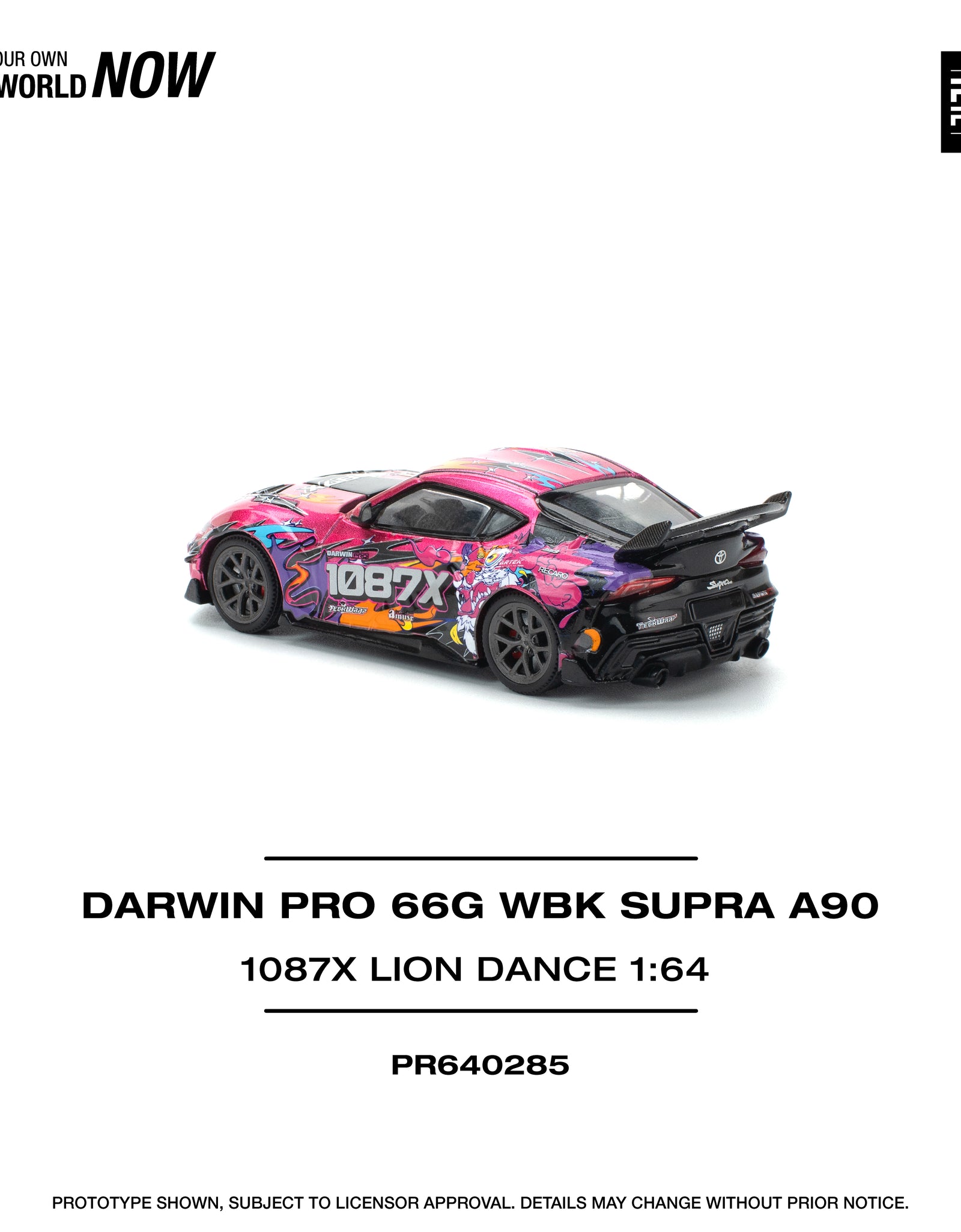 POPRACE 1/64 DARWIN PRO 66G WBK SUPRA (A90) - 1087X LION DANCE