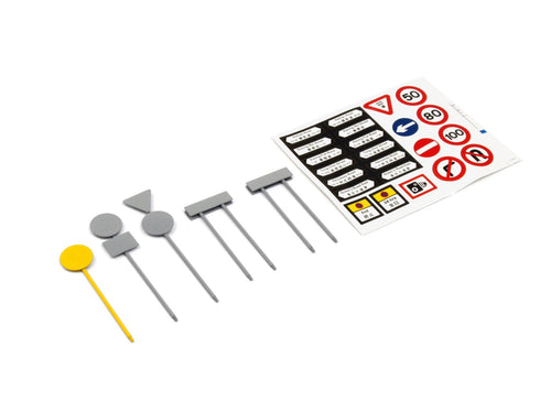 Load image into Gallery viewer, TINY Hong Kong City 1/43 Ax4 Metal Traffic Road Sign Accessory SET Model Diorama

