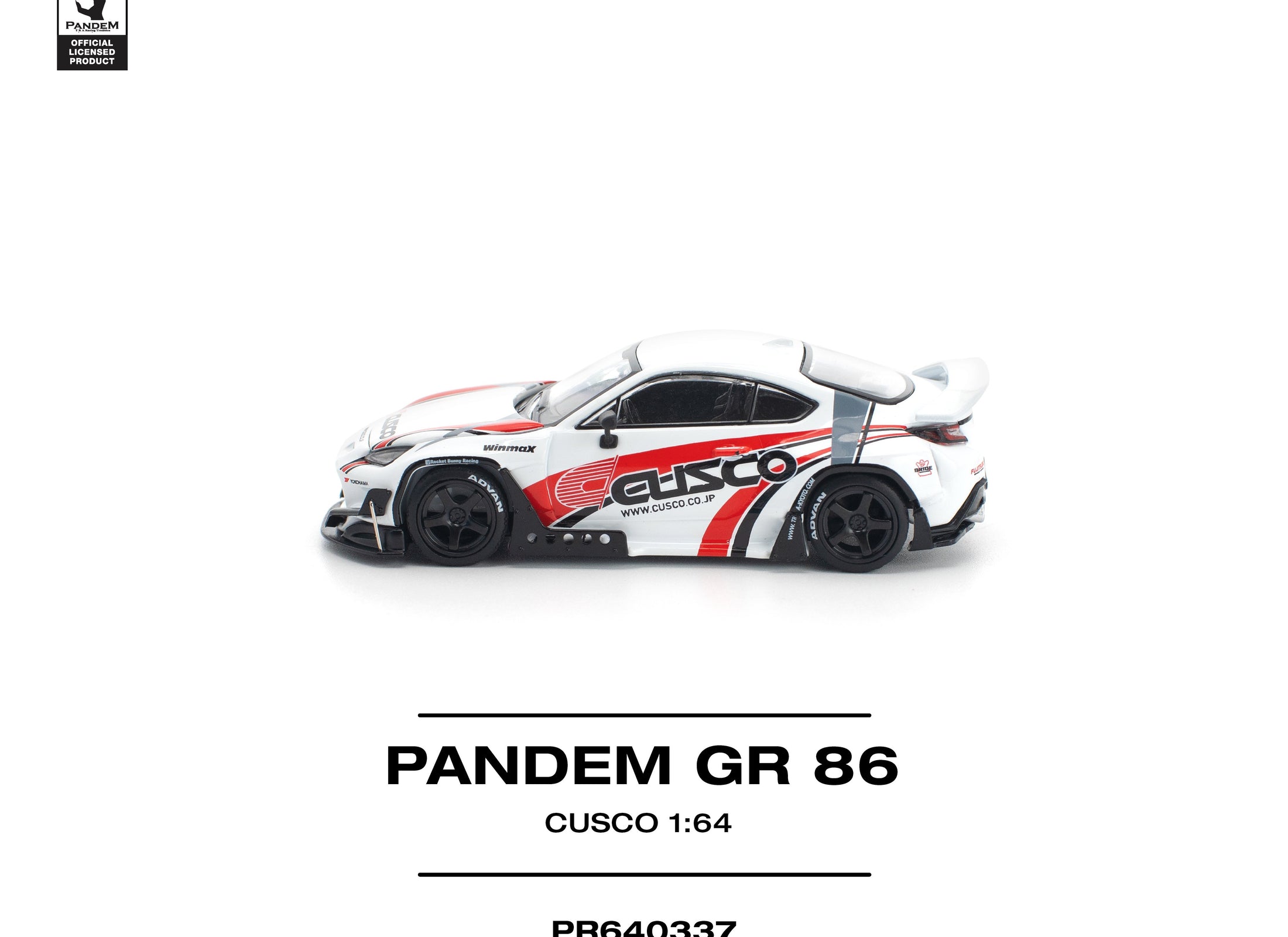 POPRACE 1/64 PANDEM GR86 - CUSCO Diecast Model Car