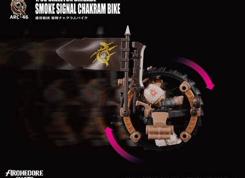 Load image into Gallery viewer, ARCHECORE ARC-46 Skeleton Brigade Smoke Signal Chakram Bike Figure Set
