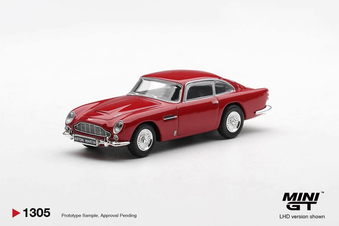 (Pre-order) Mini GT #1305 Aston Martin DB5 Fiesta Red LHD Diecast Model Car