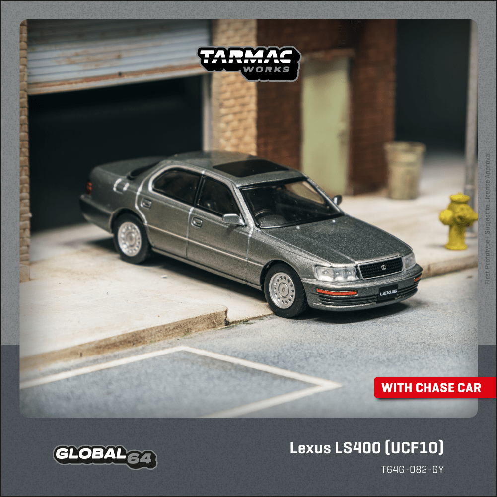 Tarmac Works 1:64 Lexus LS400 (UCF10) Flint Grey Diecast Model Car
