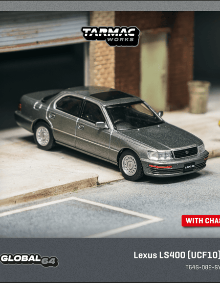 Tarmac Works 1:64 Lexus LS400 (UCF10) Flint Grey Diecast Model Car