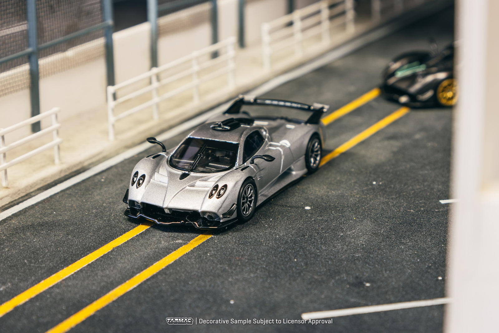 Tarmac Works 1/64 Pagani Huayra R Satin Silver Diecast Model Car