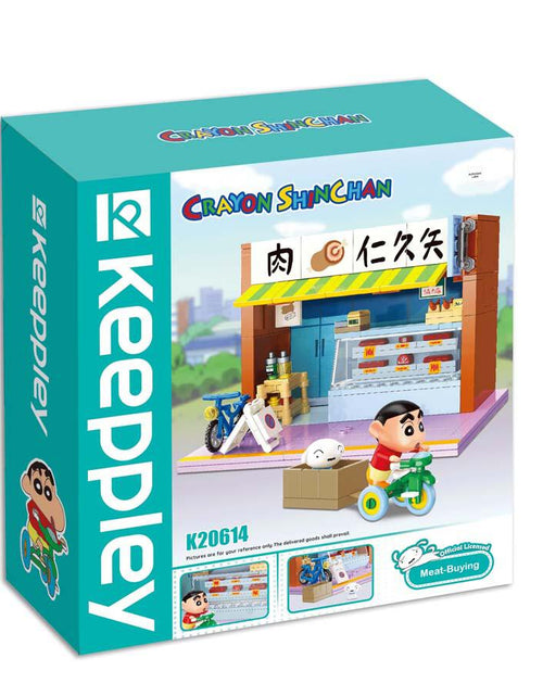 Load image into Gallery viewer, Qman Keeppley Building Blocks Toy #K20614 - Shinchan Meat Buying
