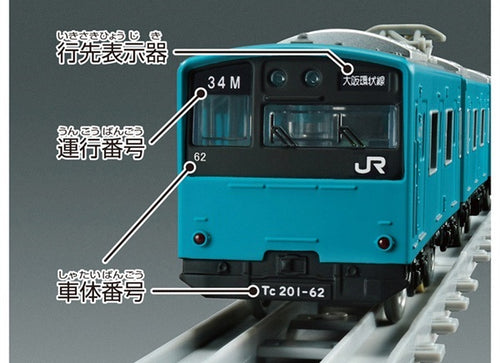 Load image into Gallery viewer, Takara Tomy Plarail Real Class J.R. Series 201 Commuter Train West Japan Railway
