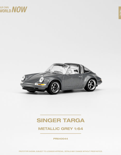 Load image into Gallery viewer, POPRACE 1/64 SINGER TARGA METALLIC GREY Diecaset Model Car
