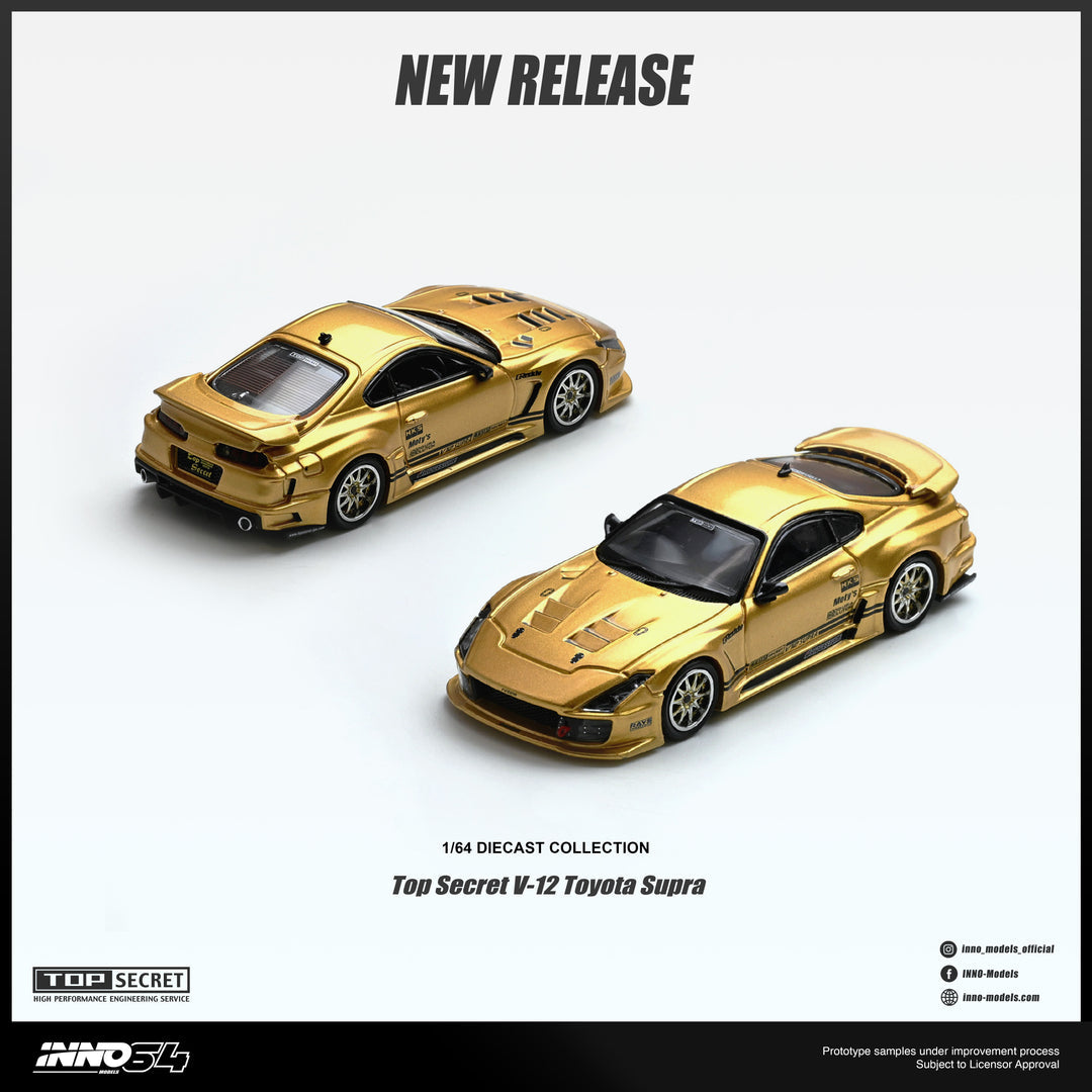 (Pre-order) INNO64 1/64 TOP SECRET V12 SUPRA Diecast Model Car