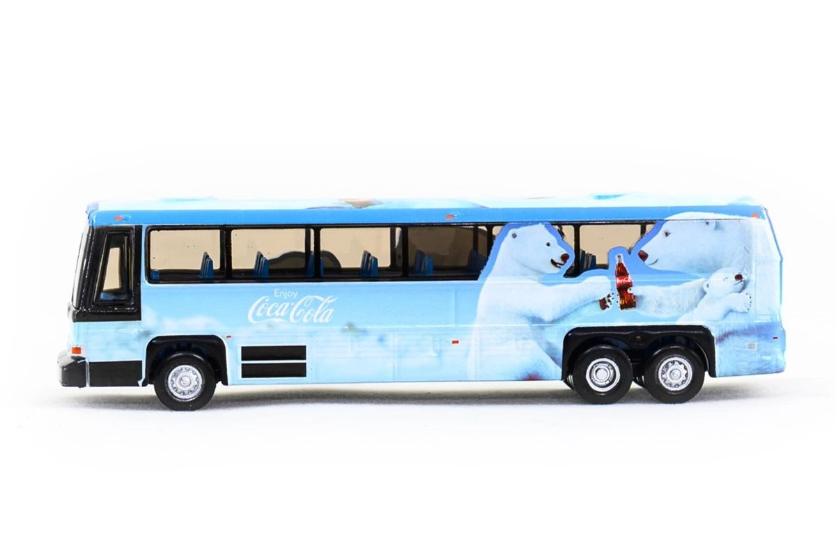 Tiny City Die-cast Model Car - 96A3 Single Deck Bus "COCA COLA Polar Bear"
