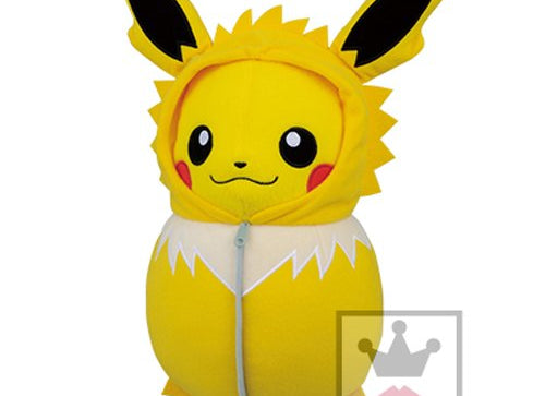 Load image into Gallery viewer, Banpresto Pocket Monster Pokemon Pikachu Sleeping Bag Jolteon Style Plush Doll

