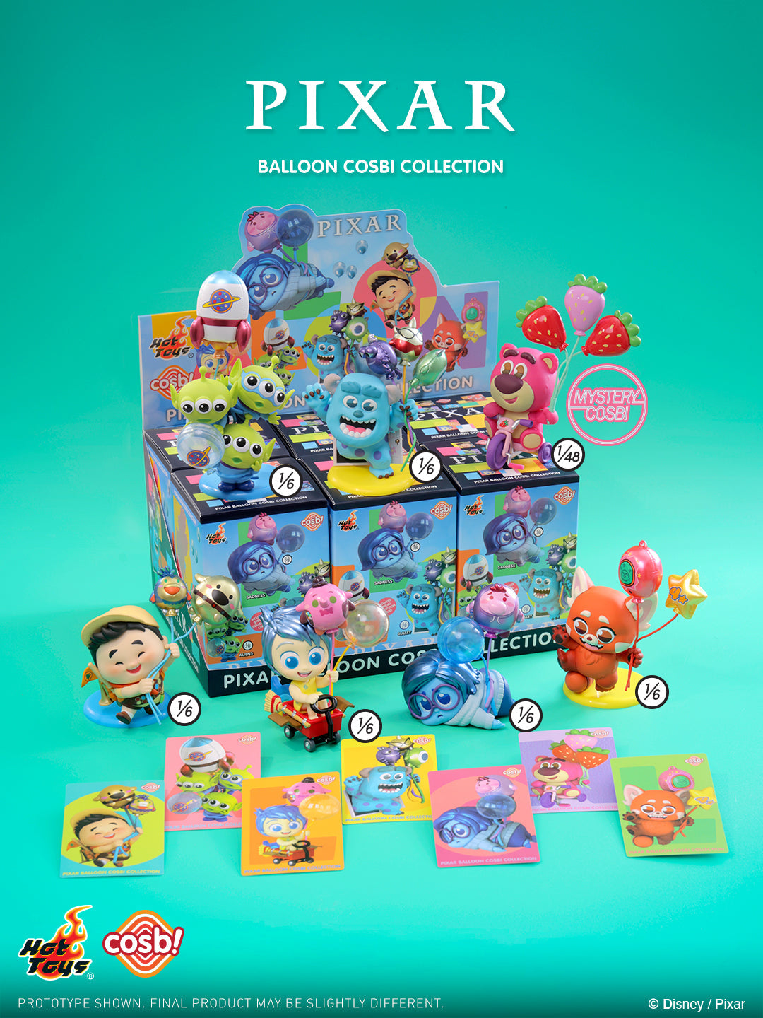 Hot Toys Pixar Balloon Cosbi Collection Figure (Full set of 6) #CBX339