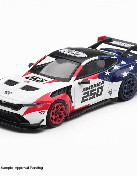 (Pre-order) MINI GT #1301 Ford Mustang GTD  America 250  USA Exclusive Blister