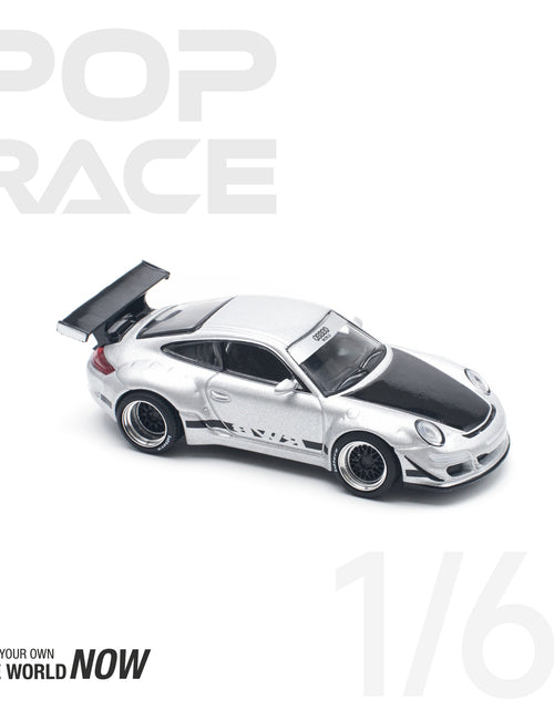 Load image into Gallery viewer, POPRACE 1/64 RWB 997 Silver Diecast Model Car
