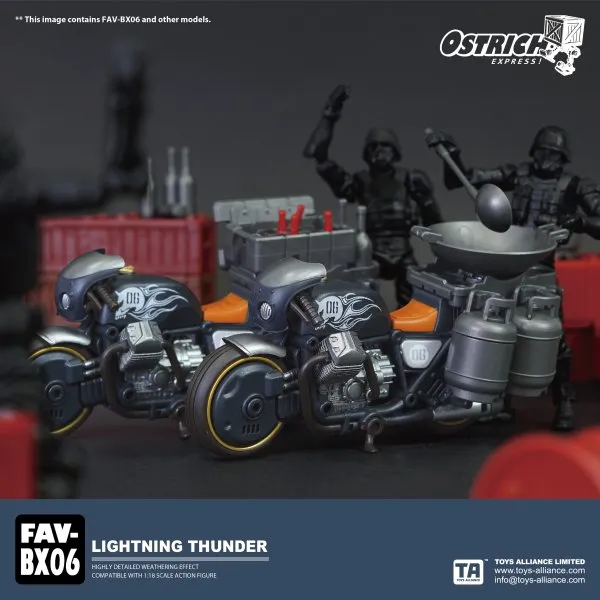 TOYS ALLIANCE OSTRICH EXPRESS FAV-BX06 1:18 Lightning Thunder Vehicle Model