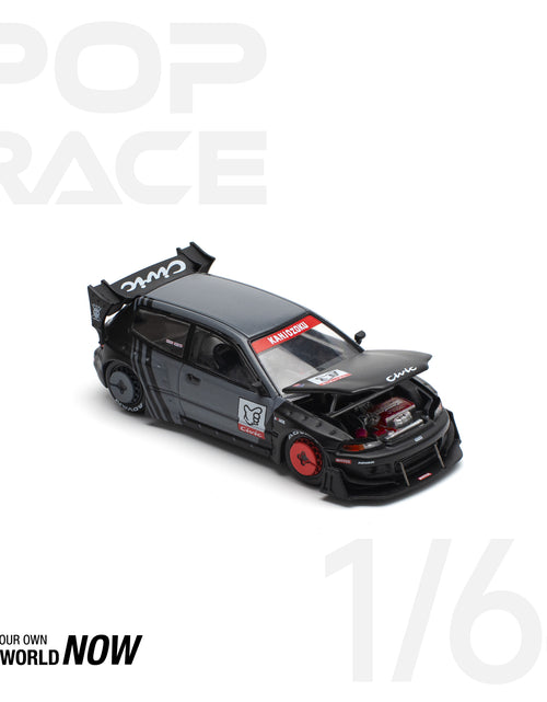 Load image into Gallery viewer, POPRACE 1/64 PANDEM CIVIC EG6 &quot;KANJOZOKU&quot; Diecast Model Car
