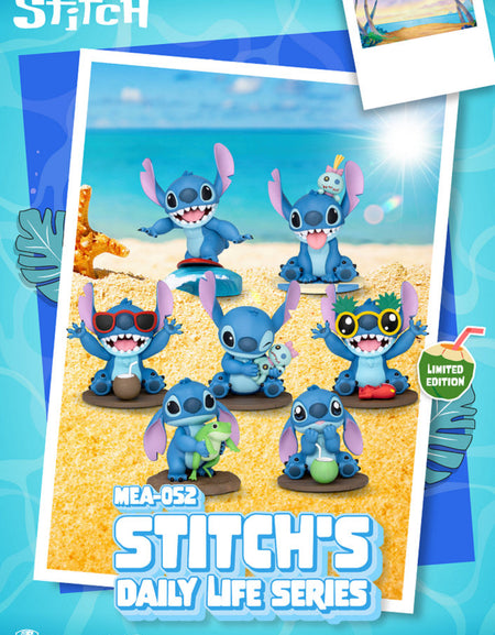 Beast Kingdom MEA-052 Stitch's Daily Life Series Blind Box Set (Full set of 6)