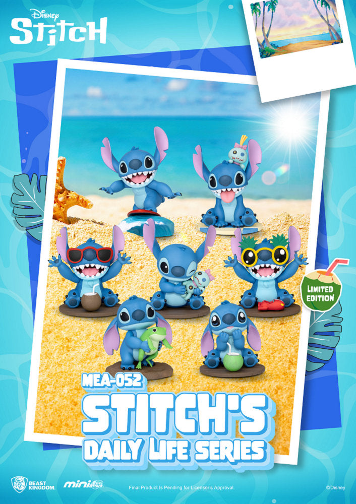 Beast Kingdom MEA-052 Stitch's Daily Life Series Blind Box Set (Full set of 6)