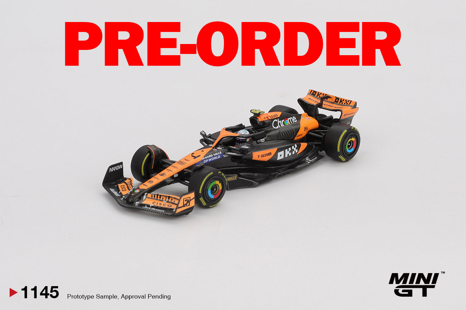 (Pre-order) MINI GT #1145 McLaren MCL38 #4 Lando Norris 2024 F1 2024 Hungarian
