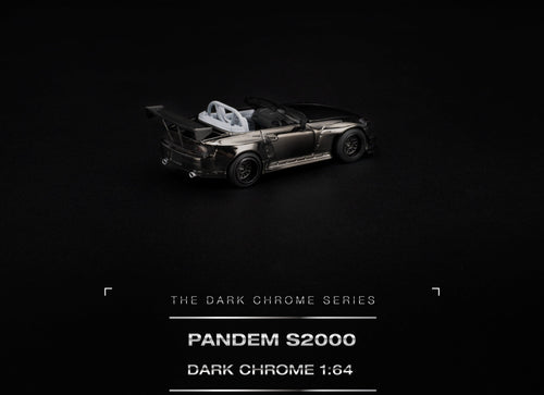 Load image into Gallery viewer, (Pre-order) POP RACE PANDEM S2000 DARK CHROME Opening Front Model Car PRDC019

