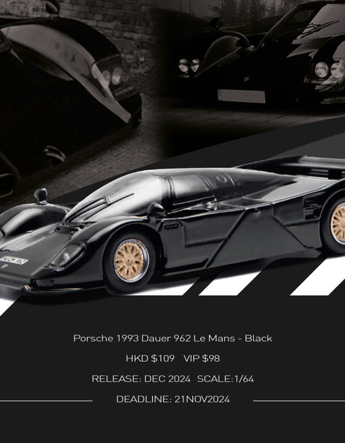 Load image into Gallery viewer, Sparky x TINY 1/64 Porsche 1993 Dauer 962 - Black (Tiny Exclusive) Model Car
