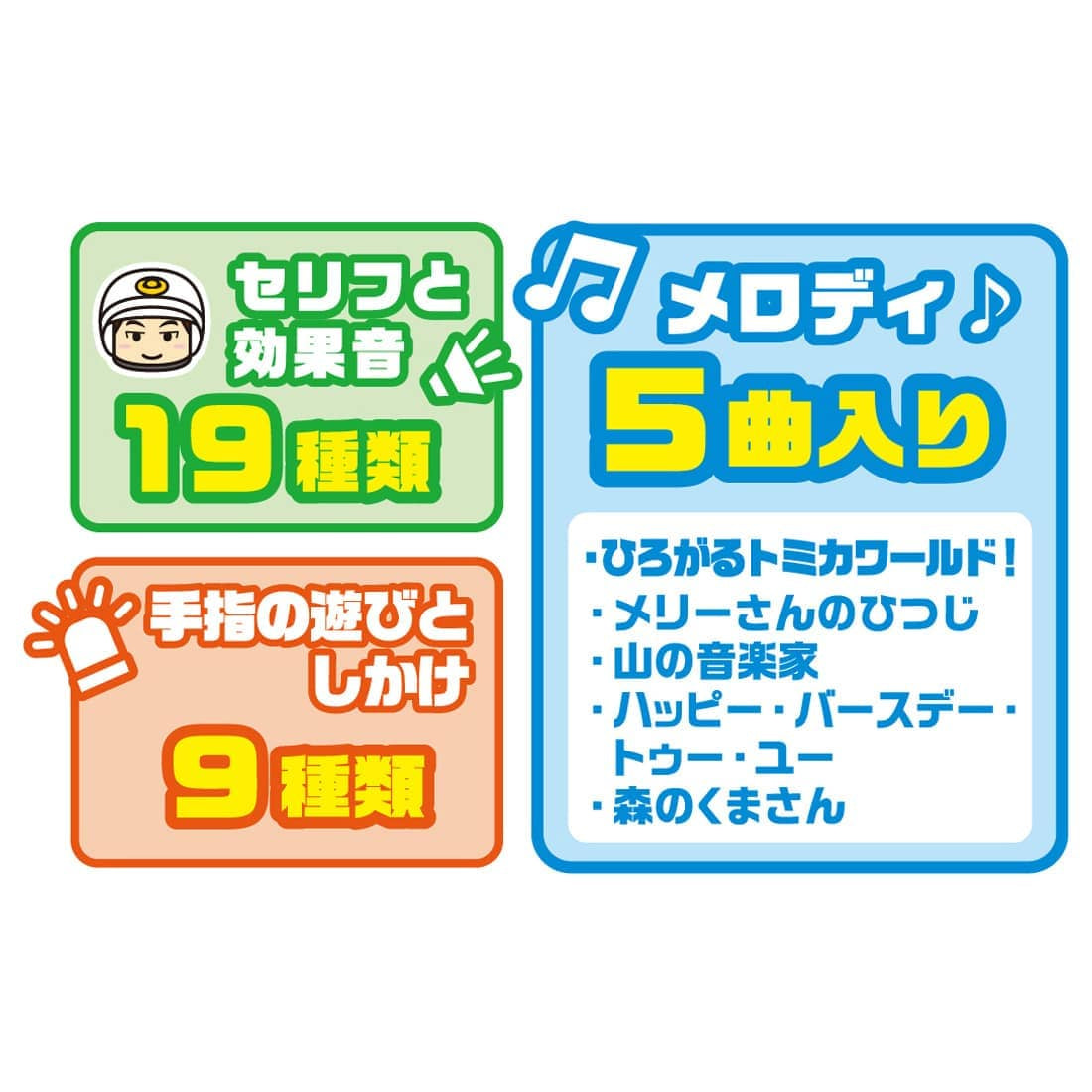 Takara Tomy Tomica I love going out! Tomica Sound Handle Patrol Car Toy